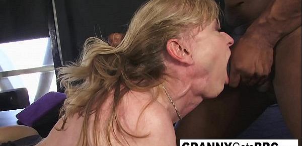  Porn legend Nina Hartley gets interracial in her sexy lingerie
